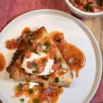 Cheesy Taco Pockets on a plate