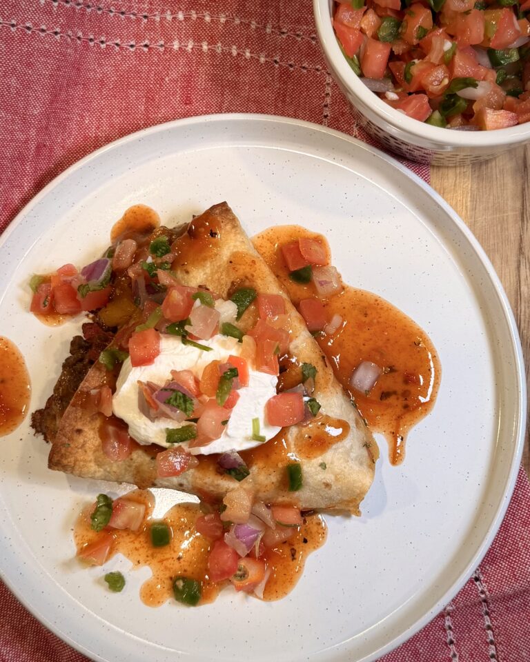 Cheesy Taco Pockets on a plate