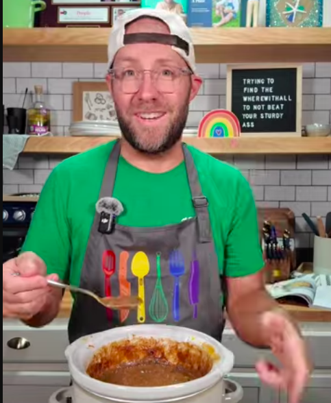 Matthew cooking one pot stroganoff